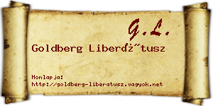 Goldberg Liberátusz névjegykártya